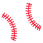 (s041-1) Full Color Baseball Softball Round Ball Red Laces