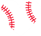 (s041-1) Full Color Baseball Softball Heart Ball Red Laces