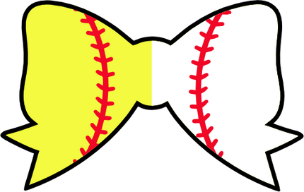 (041-02) Full Color Baseball Softball Bow