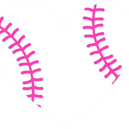 (041-02) Full Color Baseball Softball Round Ball Pink Laces