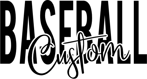 (041-06-1E) Baseball Custom Text Iron-On Transfer