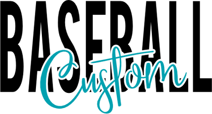 (041-06-1E) Baseball Custom Text Iron-On Transfer