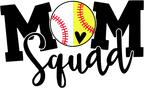 (041-07-K) Split Baseball Softball Mom Squad Add Team Name