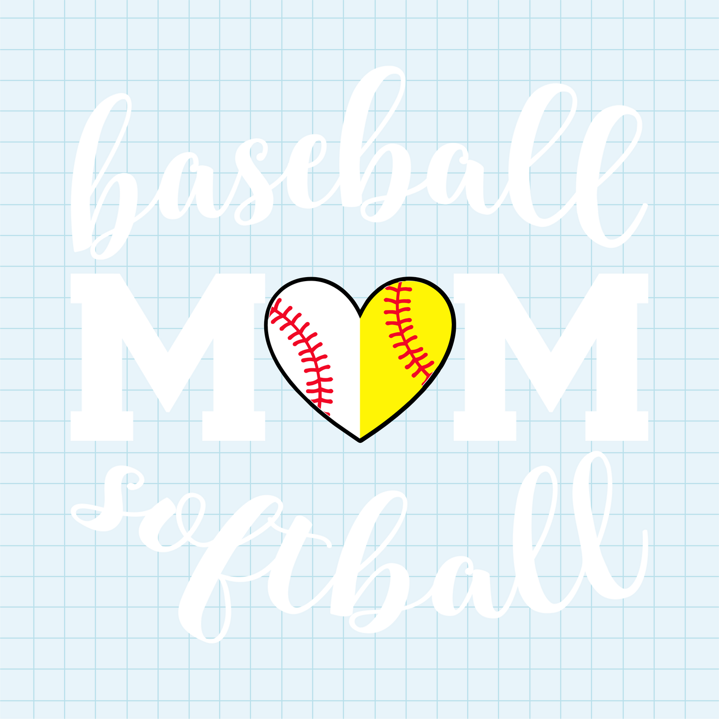 (s041-7) Baseball Softball Mom