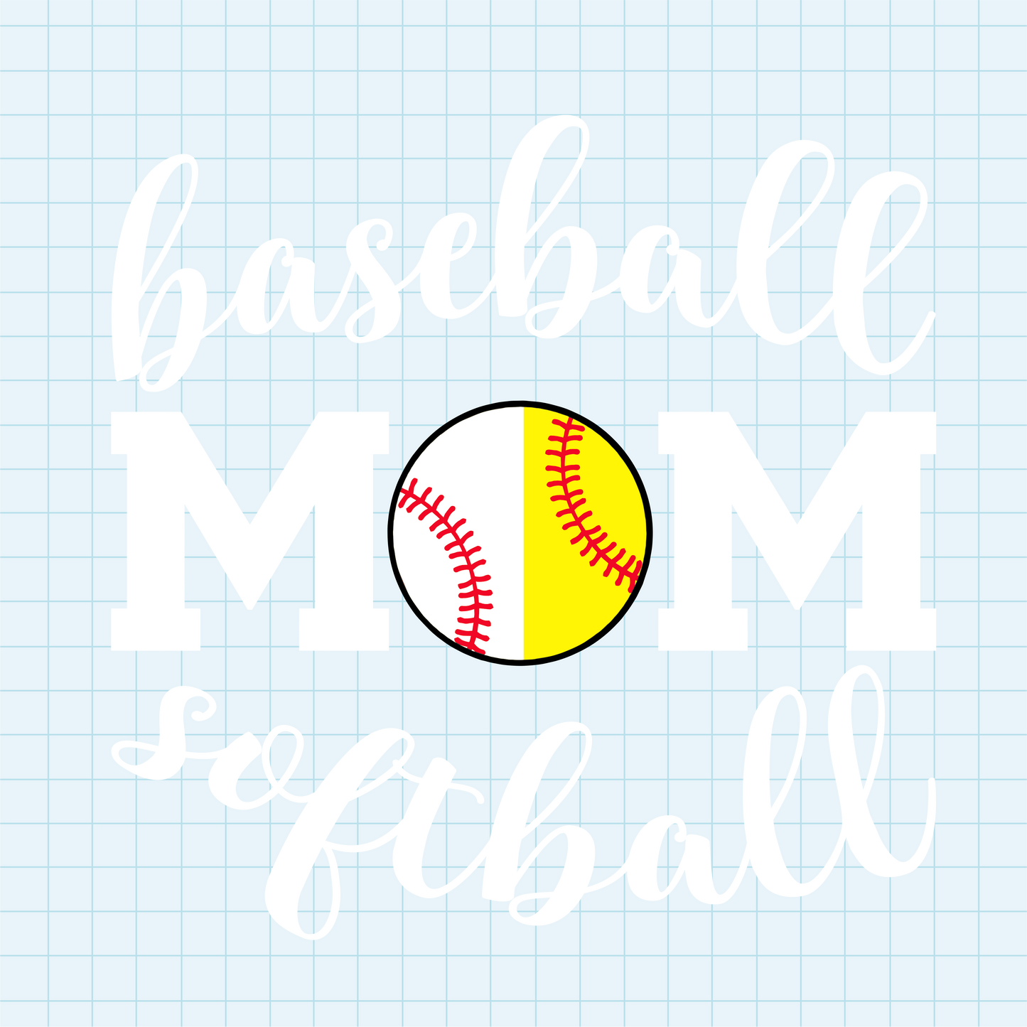 (s041-7) Baseball Softball Mom