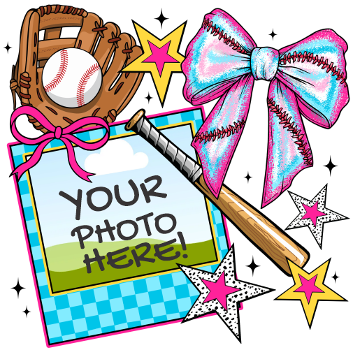 (041-08-1G) Baseball Graphic Upload Your Own Photo