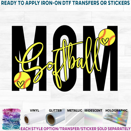 (s041-6E) Softball Mom Squad Life Family Custom Text