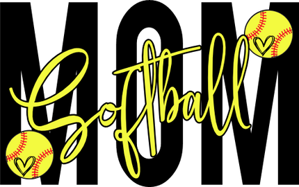 (041-06-1D) Softball Family Custom Text