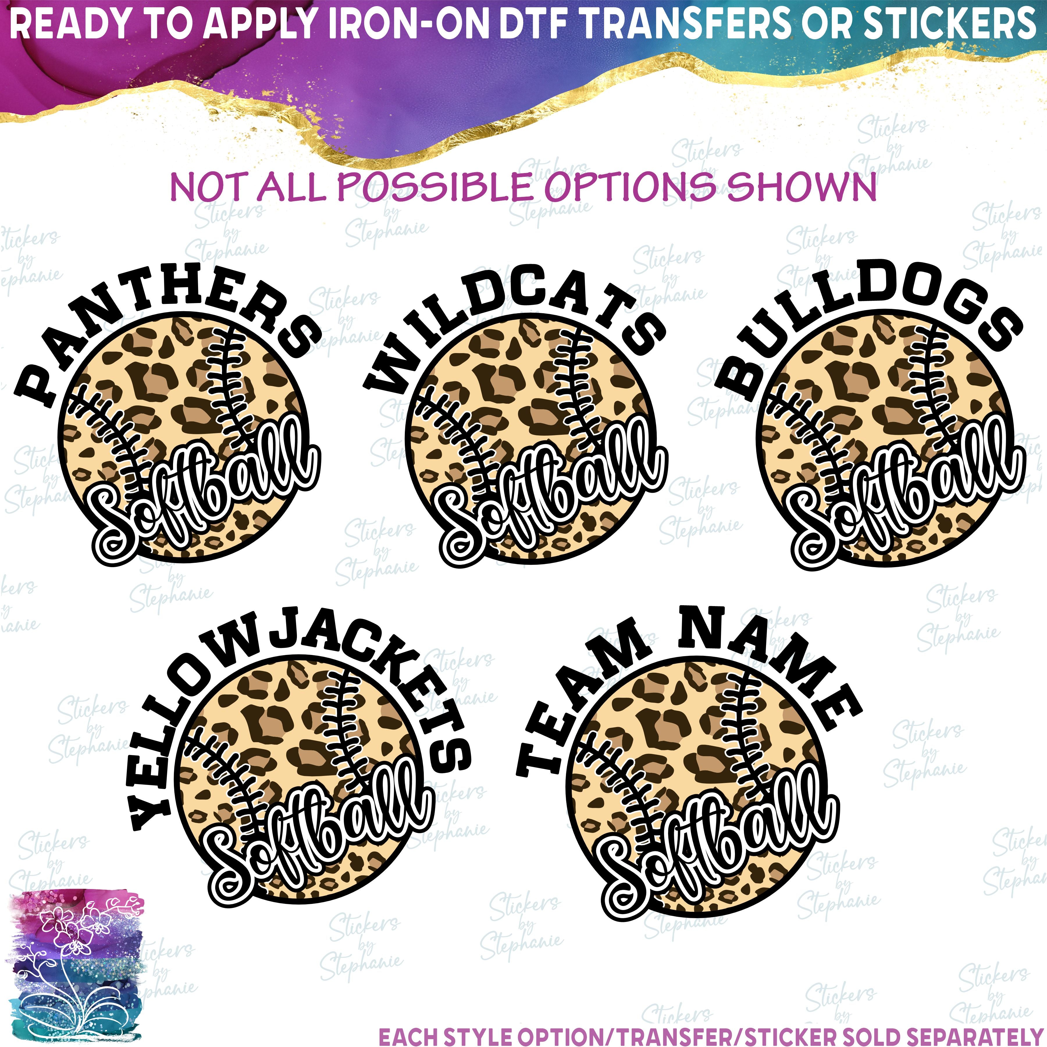 (s041-10F) Leopard Softball Team Name, Game Day Vibes, Custom Text