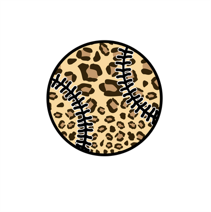 (s041-10B) Leopard Baseball Family Mom Custom Text