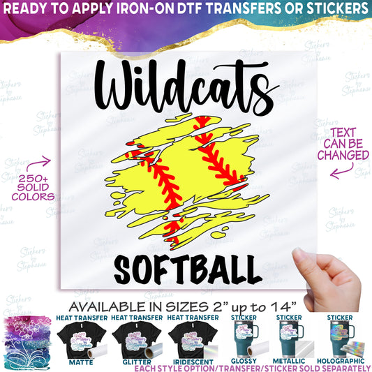 (s041-8D) Softball Team Name Mom Family Custom Text