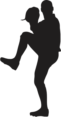 (041-05-C) Baseball Player Silhouette