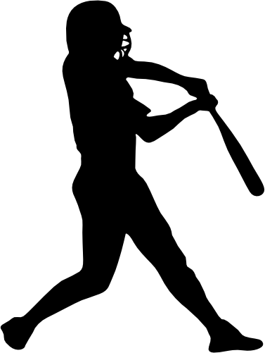 (041-05-M) Ladies Softball Player Silhouette