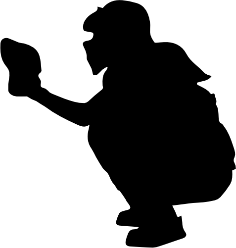 (041-05-P) Ladies Softball Player Silhouette