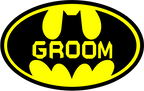 (s412-S27) Batman Wedding Party Custom Text