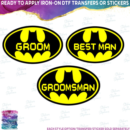 (s412-S27) Groom, Best Man, Groomsman, Wedding Party Custom Text