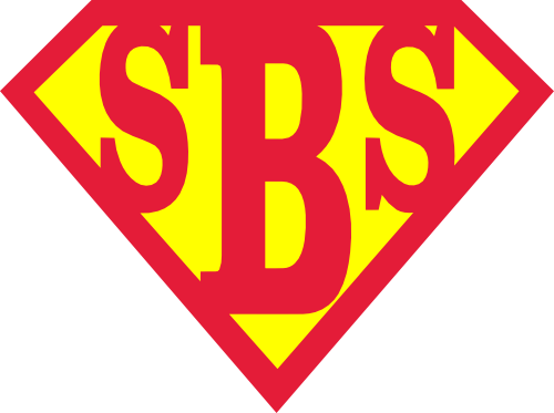 (412-05-E2) 2 Color Superman Monogram