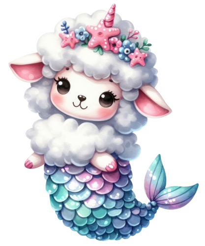 (s413-3-B) Mermaid Mer  Sheep