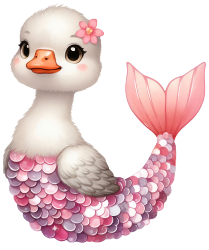 (s413-3-H) Mermaid Mer Goose