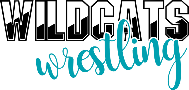 (414-03-A) Wildcats Wrestling Iron-On Transfer