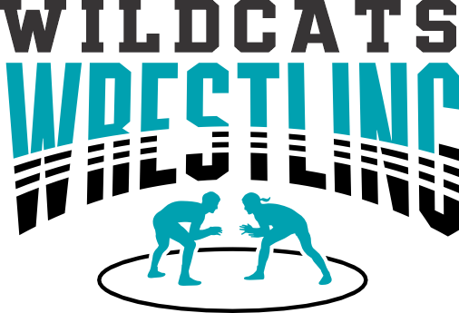 (414-03-1F) Coed Wildcats Wrestling Iron-On Transfer