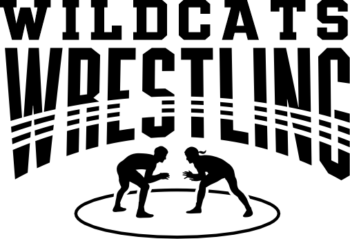 (414-03-1F) Coed Wildcats Wrestling Iron-On Transfer