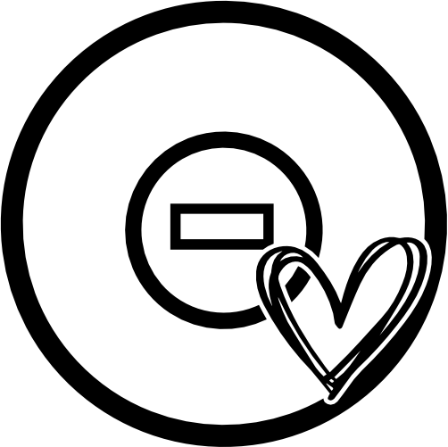 (414-01-L) Wrestling Mat heart Iron-On Transfer