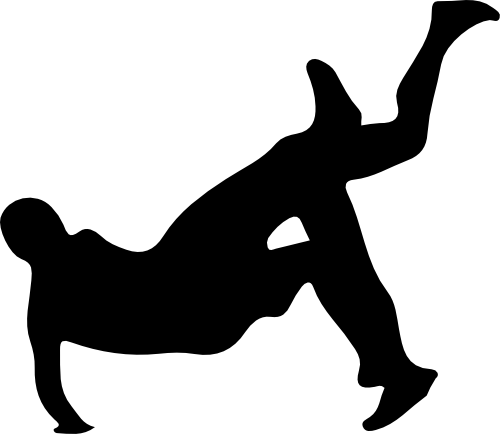 (s414-01-A) Wrestler Silhouette