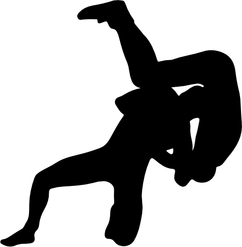 (414-01-G) Wrestler Silhouette
