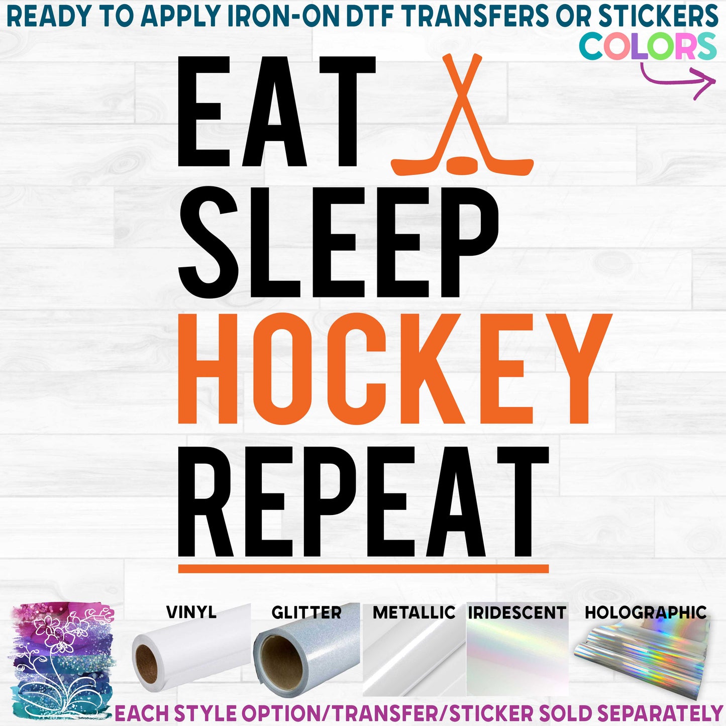 (s221-4C) Eat Sleep Hockey Repeat