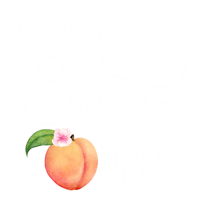 (s415-2) Watercolor Peach Family of the Sweet One Custom Text