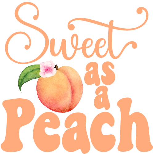 (s415-3-H) Watercolor Sweet as a Peach