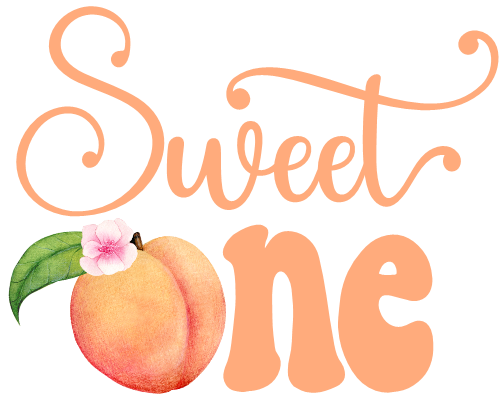 (s415-3-K) Watercolor Peach Sweet One