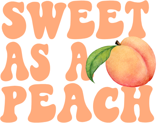 (s415-3-E) Watercolor Sweet as a Peach