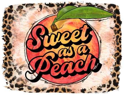 (s415-5) Watercolor Leopard Peach