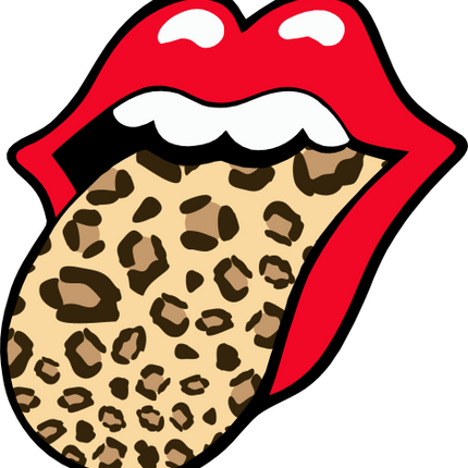 (s416-L09) Lips Leopard Tongue