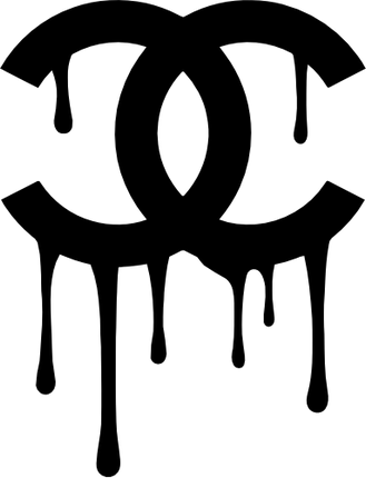 (416-L22) Dripping CC Logo