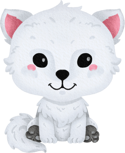 (s419-1-1A) Baby Arctic Fox