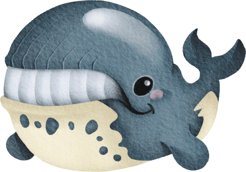 (s419-1-1M) Baby Whale