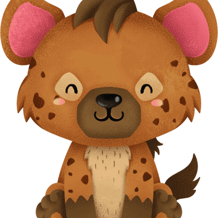 (s419-2-2I) Sitting Baby Hyena