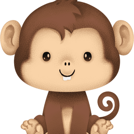 (s419-2-2N) Baby Monkey Sitting