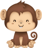(s419-2-2N) Baby Monkey Sitting
