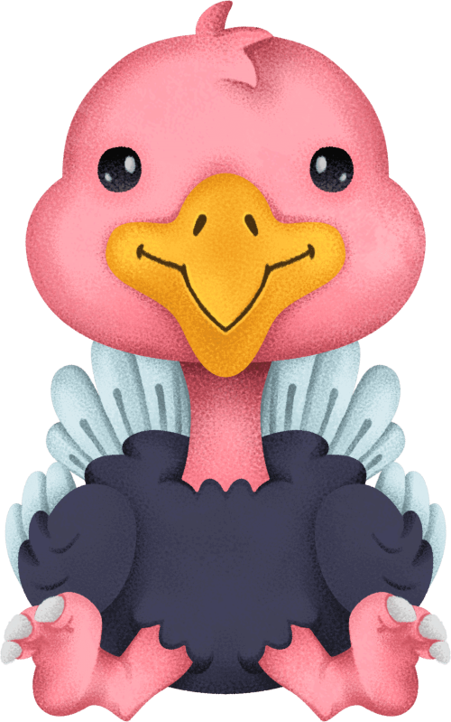 (s419-1-2O) Baby Ostrich