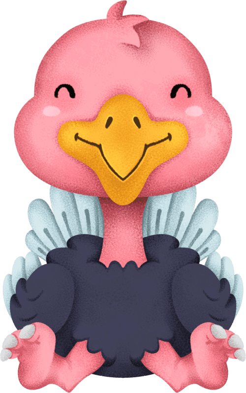 (s419-1-2O) Baby Ostrich