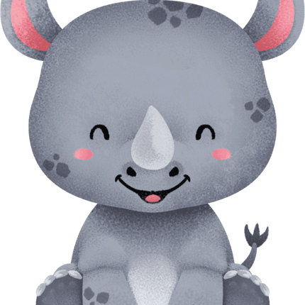 (s419-2-2Q) Baby Rhino Sitting