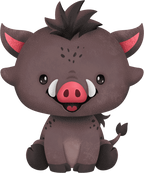 (s419-2-2U) Sitting Baby Warthog