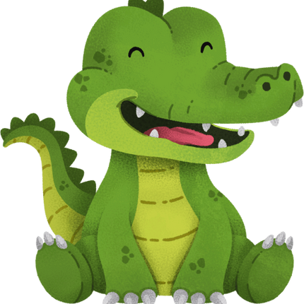 (s419-2-1A) Sitting Baby Aligator Crocodile