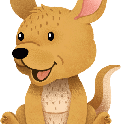 (s419-2-2E) Sitting Baby Kangaroo