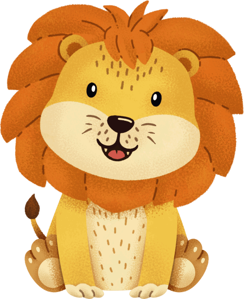 (s419-2-1G) Baby Lion Sitting