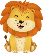 (s419-2-1G) Baby Lion Sitting